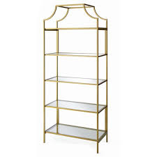 Shop sophisticated styles and different colors of bookcases and etageres to make your house into a home. Better Homes Gardens 71 Nola 5 Tier Etagere Bookcase Gold Finish Walmart Com Walmart Com
