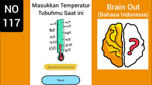 Pertanyaan :tekan warna biru 10x, kemudian tekan warna merah 1x jawaban : Masukan Temperatur Tubuhmu Saat Ini Brain Out Level 121 Cara Golden