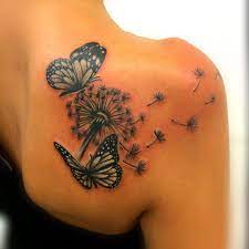 Dandelion Tattoo Shoulder Tattoos For Women Dandelion Tattoo Design