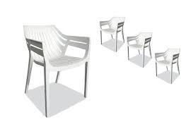What kind of outdoor chaise lounge chairs are available? White Laon Set Of 4 White Outdoor Dining Chairs Amart Furniture