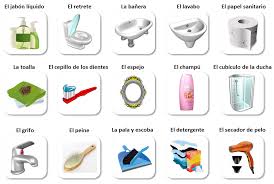 Bano Vocabulario Bathroom Vocabulary In Spanish English Vocabulary Learn English Learn English Vocabulary