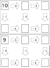 Click the buttons to print each worksheet and answer key. Follow The Arrows Math Puzzles Enchantedlearning Com