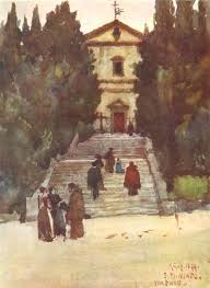 San paolo inter vineas (10th century) is a typical spoletine romanesque church. Florence Firenze San Salvatore Al Monte Beneath San Miniato 1905 Old Print