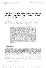 Find extensive drinking water kuala lumpur deals on alibaba.com and save money on being creative and artistic with these products. Pdf The Effect Of Tap Water Emulsified Fuel On Exhaust Emission Of Single Cylinder Compression Ignition Engine
