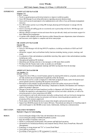 These hr sample resumes below pack on the used correctly, a cv example can show you trends in your field which can apply towards improving your resume. Hr Assistant Manager Resume Samples Velvet Jobs
