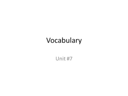 On her thirteenth birthday, anne frank's parents give her a diary. Ap Vocab Unit 4 Quizlet Ppt Download