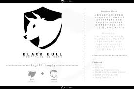 Download Black Bull Logo Graphic By Graha Creative Creative Fabrica SVG Cut Files