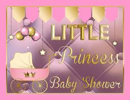 Baby shower ideas & party supplies. Printable Royal Princess Baby Shower Supplies Pink Gold African American