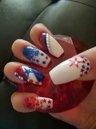 American flag glitter fourth of july nailvia: Pin On Nails I Ve Done