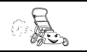 Lawn mower man gardener cartoon. Animation Lawn Mower Cartoon Drawing Cartoon Drawings Lawn Mower 2d Animation