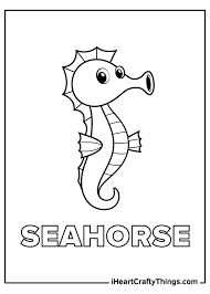 You can also find these animals on this page. Seahorse Coloring Pages Updated 2021