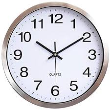 Save 20% with code 20madebyyou. Zaptex Modern Metal Wall Clock Battery Operated Non Ticking Silent Aluminum Wall Clocks Decorative 12inch Silver White Storepaperoomates Shop Cheapest Online Global Marketplace