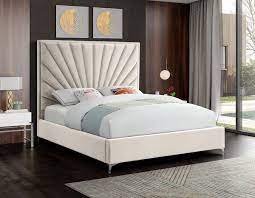 Shop rosalie velvet platform bed at urban outfitters today. Manila Low Profile Bed Meridian Furniture Upholstered Platform Bed Upholstered Beds