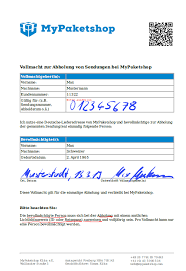 Scopri ricette, idee per la casa, consigli di stile e altre idee da provare. Paketannahme Vollmacht