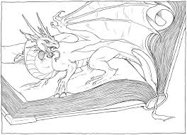 Feb Contest Fav This Journal Raffle Dragon Coloring Page Coloring Books Fantasy Fairy