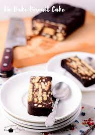 Chocolate Biscuit Cake Recipe No Bake Recipe Made With Digestive Biscuits Recipe Chocolate Biscuit Cake No Bake Biscuit Cake Biscuit Cake
