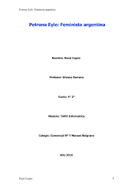 Petrona eyle was born on this day in 1866 in baradero in the argentine province of buenos aires. Calameo Petrona Eyle Feminista Argentina By El Rana