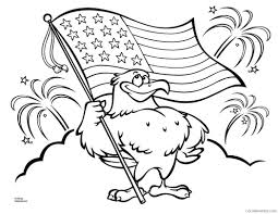Patriotic animals coloring and activity book this adorable coloring book is filled with a wide variety of images of our founding fathers in american history. Patriotic Coloring Pages Eagle With American Flag Coloring4free Coloring4free Com