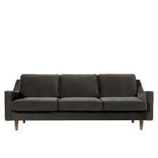 Dallas 3 Sitzer Sofa Samt In Betongrau 3 Sitzer Sofa Sofa Dallas