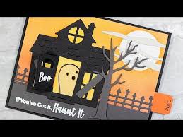 Even The Scariest Creatures Among Us Deserve To Have A Comfortable Spot To Lay Their Heads The Haunted House Die Namics En In 2020 Haunted House Cards Halloween Cards