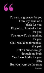 Bruno Mars Bruno Mars Lyrics Bruno Mars Songs Lyrics Song Lyric Quotes
