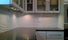 Incorporate unique designs, with decorative layouts and textures, to any space. Kitchen Backsplash Wave Panel Tile Contemporary Kitchen Austin By Custom Surface Solutions