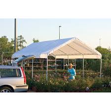 Please anchor this shelterlogic®, llc structure properly. Shelterlogic 10x20 8 Leg All Purpose Canopy White