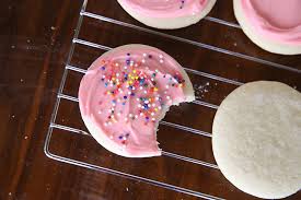 I love to host a cookie exchange around christmas time each year. Soft Sugar Cookie Cream Cheese Frosting Recipe 24 7 Moms