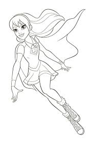 We also have female superheroes coloring pages or superheroine coloring pages. Supergirl From Dc Super Hero Girls Coloring Page Free Printable Coloring Pages For Kids