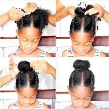 Cute curly buns short hairstyle for black girls. And A Bun Plus Braids Might Be Even Better Little Girl Hairstyles Natural Hairstyles For Kids Baby Hairstyles