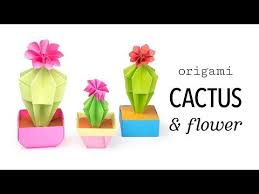 Origami Flower Vicente Dolz Youtube Anleitung Fur Blumengestecke Kaktus Blume Origami Blume