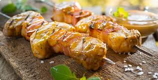 Rezept Marinierte Grillspiesse Mit Schweinefilet Und Bauchspeck Schweinefilet Schweine Filet Bauchspeck Weg