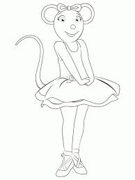 Keep your kids busy doing something fun and creative by printing out free coloring pages. Angelina Ballerina Feeling Excited Coloring Page To Print Letscolorit Com Angelina Ballerina Ballerina Coloring Pages Dance Coloring Pages