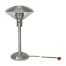 Advertised as having a btu of 10,000 and heating an area of one hundred square feet, our test saw the heater do just that. Sarara Patio Heater Stainless Steel Tabletop Patio Heater Rose Gas