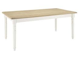 table rectangulaire extensible 180 cm 670659 table chene blanc chaise baroque
