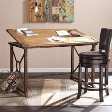 Quinn Tilt Top Drafting Table Weathered Oak Walmart Com Drafting Table Furniture Home Office Furniture
