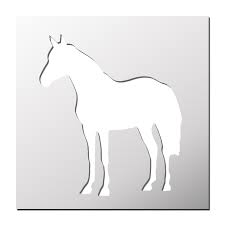 Pochoir Cheval Pochoir Stickers Licorne Et Creations En Papier