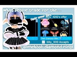 Ask a question or add answers, watch video tutorials & submit own opinion about this game/app. Seeing What People Offer For The Callmehbob Diamond Ring Roblox Royale High Youtube Roblox Diamond Ring Rings