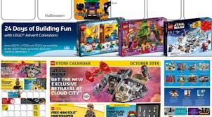October 2018 Lego Store Calendar Usa Version Minifigure Price Guide