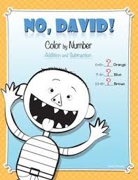 No David Color By Number Addition And Subtraction Addition And Subtraction No David Activities
