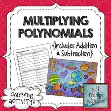 Multiplying Polynomials Foil Coloring Activity Multiplying Polynomials Polynomials Color Activities X 2 x use the graphic organizer above to represent the expression (x 2)(x 3). multiplying polynomials foil coloring