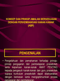 Saya menemui ini untuk makluman anda yang pernah bertanya berkaitan amalan bersesuaian perkembangan (abp). Amalan Bersesuaian Dengan Perkembangan Kanak Kanak Abp