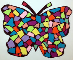 Torn Paper Mosaic Butterfly Paper Mosaic Paper Art Projects Kids Art Projects