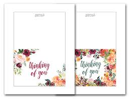 We have some free thank you cards, or posters, for you. Free Printable Thinking Of You Cards Print Pretty Cards