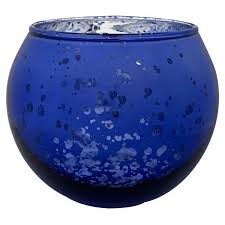 Not only does it help pool the wax but it allows you to get the full burn time. Round Mercury Glass Votive Candle Holder 2 H Speckled Navy