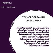 Terjawab • terverifikasi oleh ahli. Berikan 8 Contoh Teknologi Ramah Lingkungan Bidang Industri Brainly Co Id