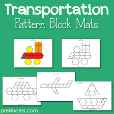 Transportation Pattern Block Mats Transportation Theme Preschool Transportation Preschool Transportation Activities