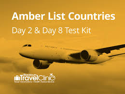 The move to the amber list means uk tourists should not visit the country and returnees must isolate for 10 days. Uk Arrival Day 2 Day 8 Tests Only Amber List Blackburn Travel Clinic