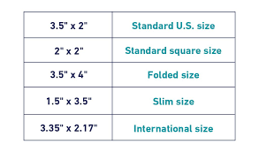 Best Business Card Sizes Pick The Right Size For Your Needs In 2020 Card Sizes Business Card Size Cool Business Cards
