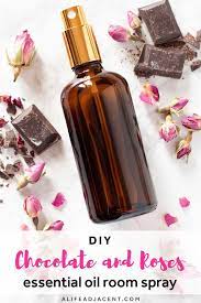 Chocolate Roses Diy Room Spray For Valentine S Day Essential Oils Room Spray Diy Essential Oil Recipes Homemade Room Spray